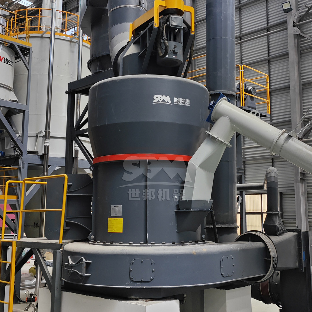 Modern Raymond mill in operation showing clean processing environment