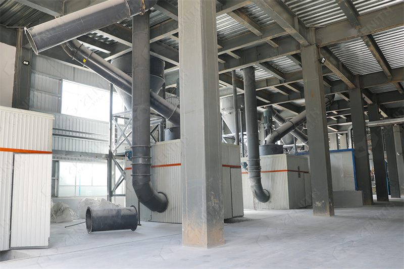 MTW Series mill installation in glass manufacturing plant