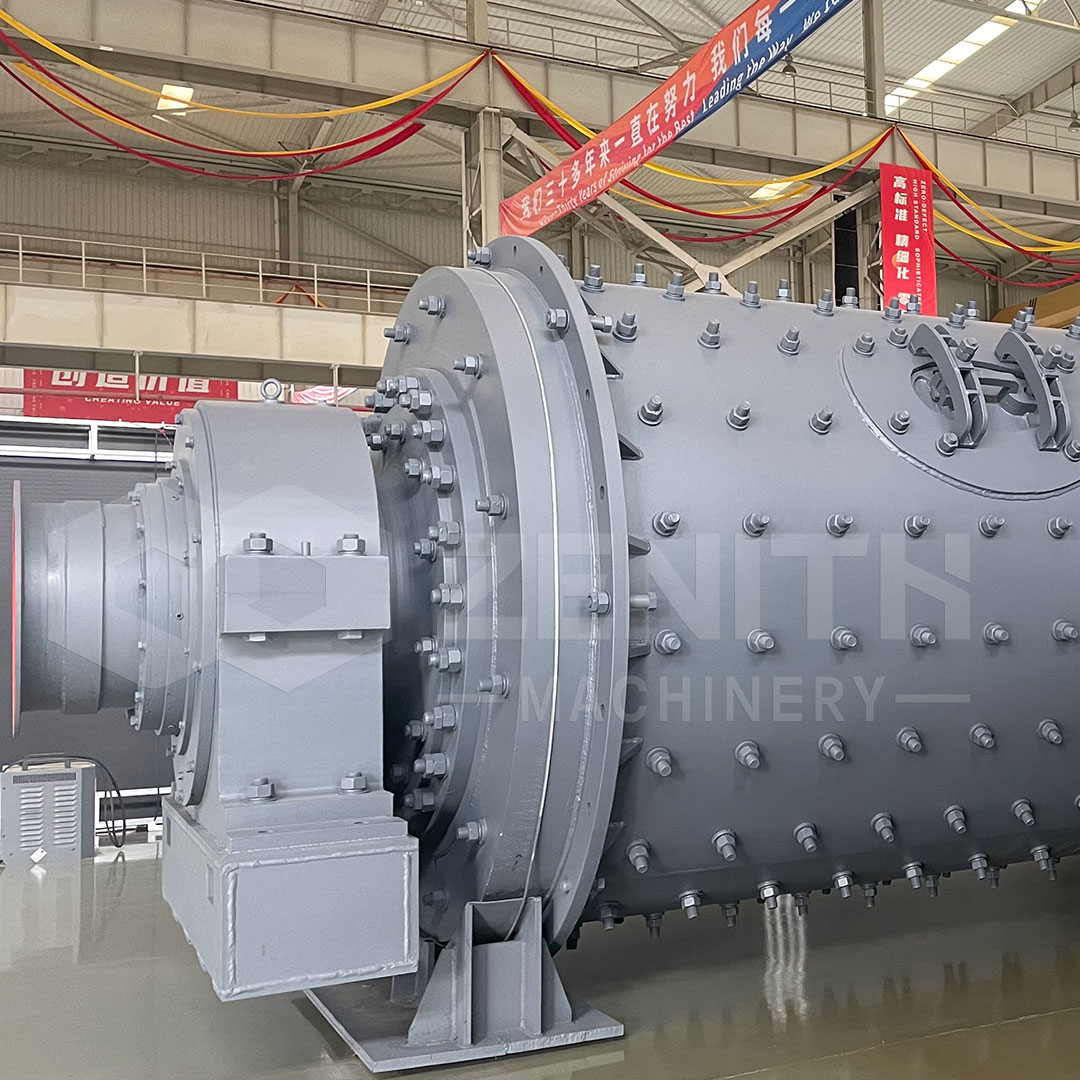 ZENITH ball mill installation site showing professional engineering