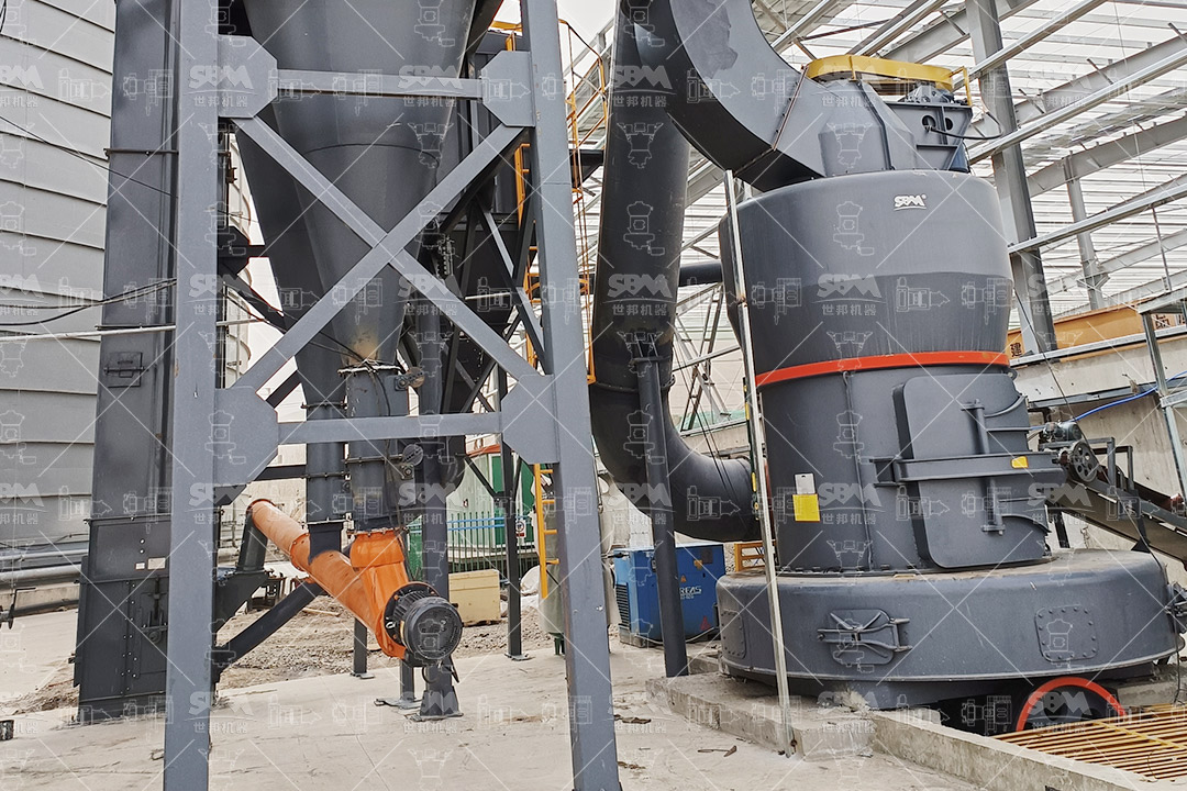Complete phosphate rock grinding production line with dust collection system