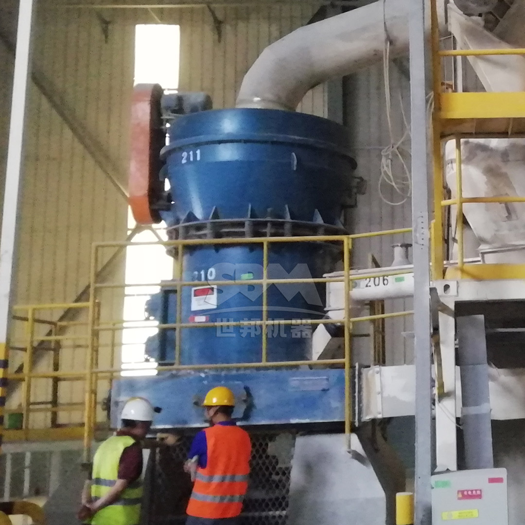 Copper ore grinding process with MTW mill