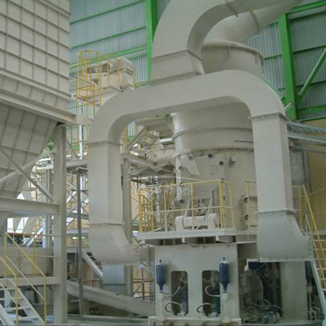 LM series vertical roller mill in operation for steel slag processing